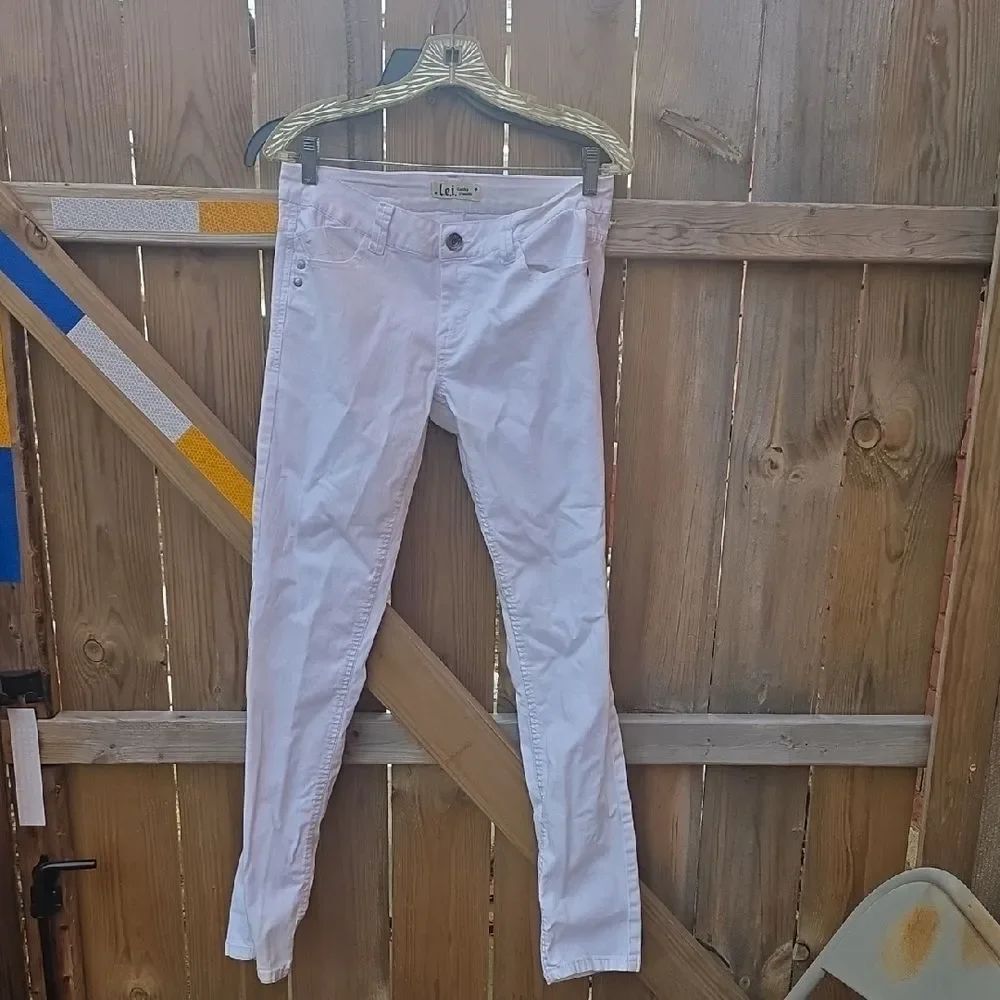 White Denim Pants